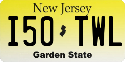 NJ license plate I50TWL