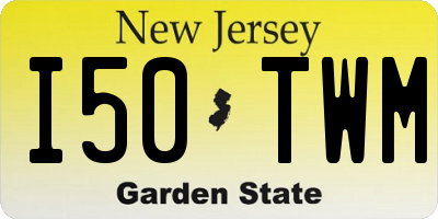NJ license plate I50TWM