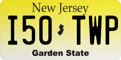 NJ license plate I50TWP
