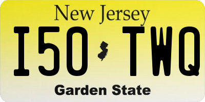 NJ license plate I50TWQ