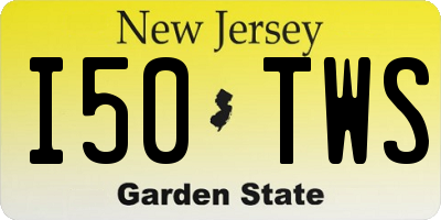 NJ license plate I50TWS