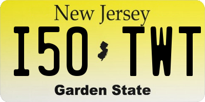 NJ license plate I50TWT