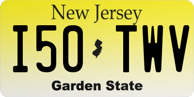 NJ license plate I50TWV