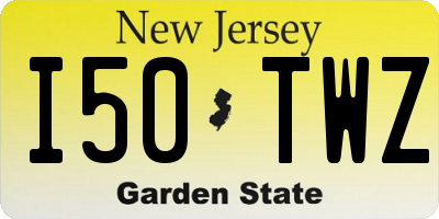 NJ license plate I50TWZ