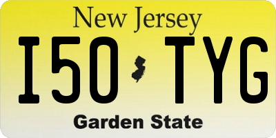 NJ license plate I50TYG
