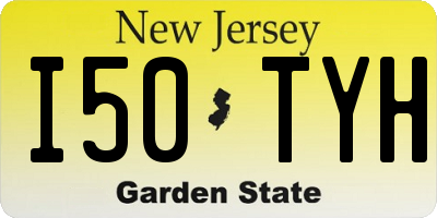 NJ license plate I50TYH