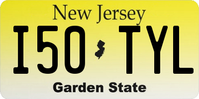 NJ license plate I50TYL