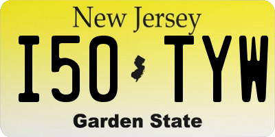 NJ license plate I50TYW