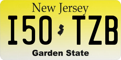 NJ license plate I50TZB
