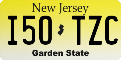 NJ license plate I50TZC
