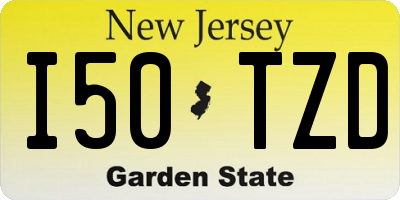 NJ license plate I50TZD