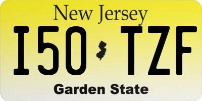NJ license plate I50TZF