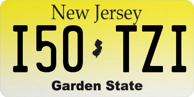 NJ license plate I50TZI