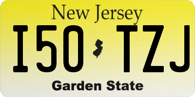 NJ license plate I50TZJ
