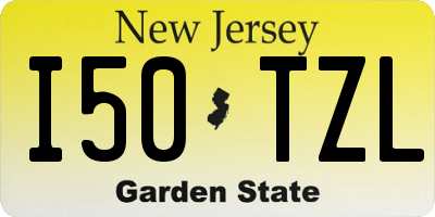 NJ license plate I50TZL