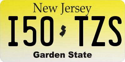 NJ license plate I50TZS
