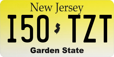 NJ license plate I50TZT