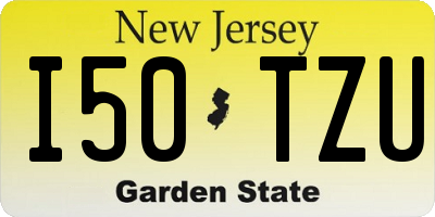 NJ license plate I50TZU