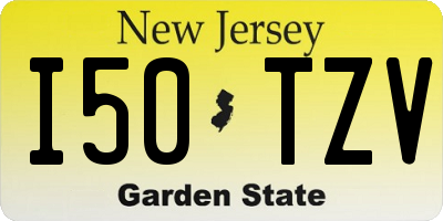 NJ license plate I50TZV