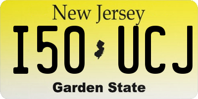 NJ license plate I50UCJ