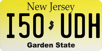NJ license plate I50UDH