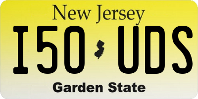 NJ license plate I50UDS