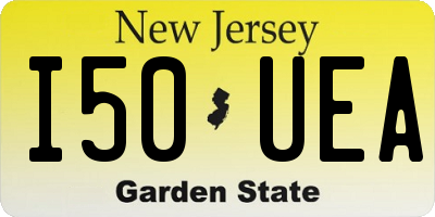 NJ license plate I50UEA