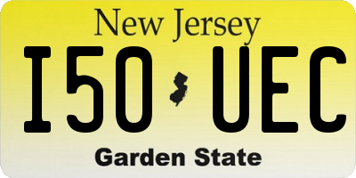 NJ license plate I50UEC