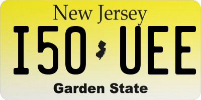 NJ license plate I50UEE