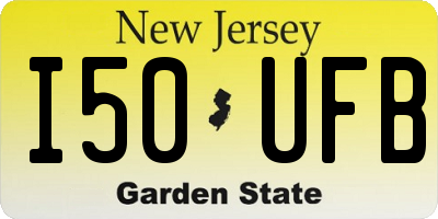 NJ license plate I50UFB