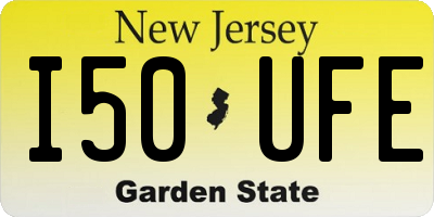 NJ license plate I50UFE
