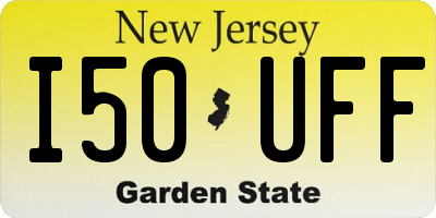 NJ license plate I50UFF