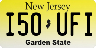 NJ license plate I50UFI