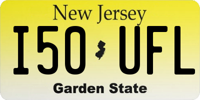 NJ license plate I50UFL