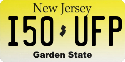 NJ license plate I50UFP