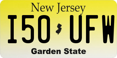NJ license plate I50UFW