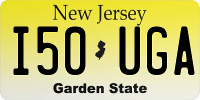 NJ license plate I50UGA