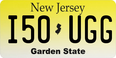 NJ license plate I50UGG