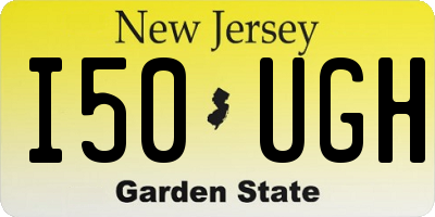 NJ license plate I50UGH
