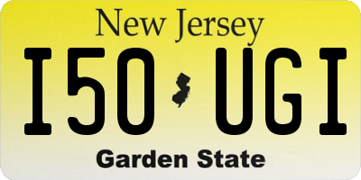 NJ license plate I50UGI
