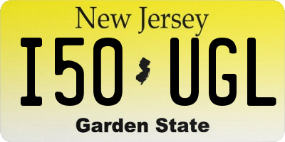 NJ license plate I50UGL