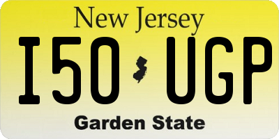 NJ license plate I50UGP