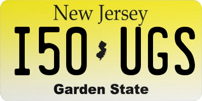 NJ license plate I50UGS