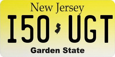 NJ license plate I50UGT