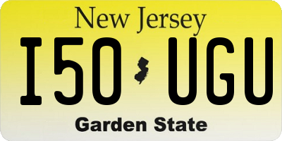NJ license plate I50UGU