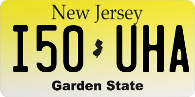 NJ license plate I50UHA