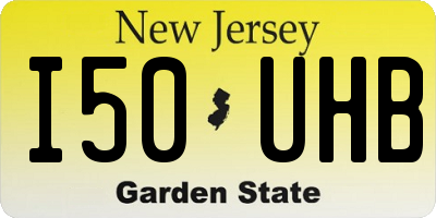 NJ license plate I50UHB
