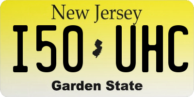 NJ license plate I50UHC