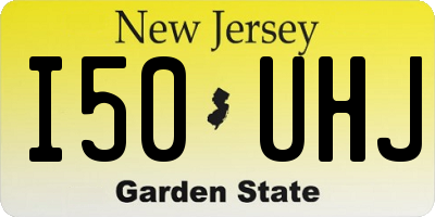 NJ license plate I50UHJ