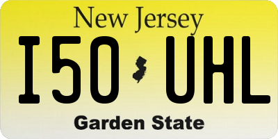 NJ license plate I50UHL